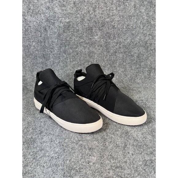 Steve Madden Lancer Men’s 9M Sneakers Black Fabric Lace-Up Casual Shoes - Picture 1 of 16